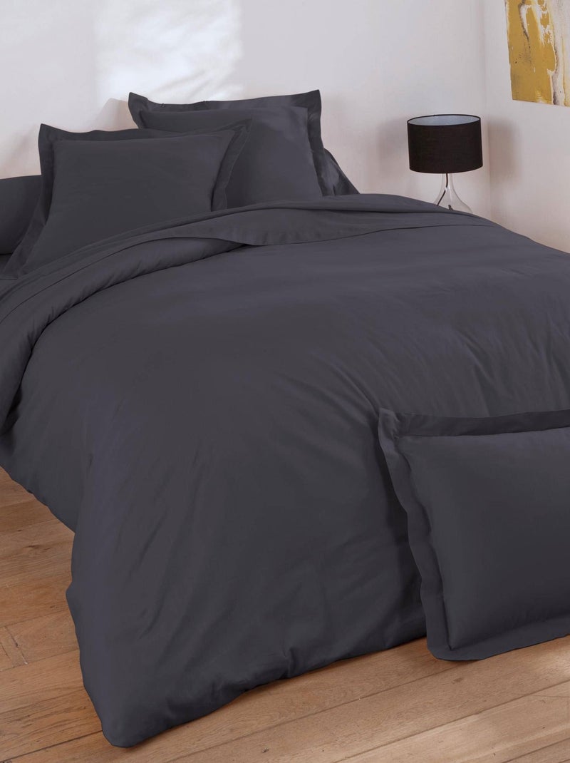 Becquet - Housse de couette COTON UNI LAURÉAT en coton Gris souris - Kiabi