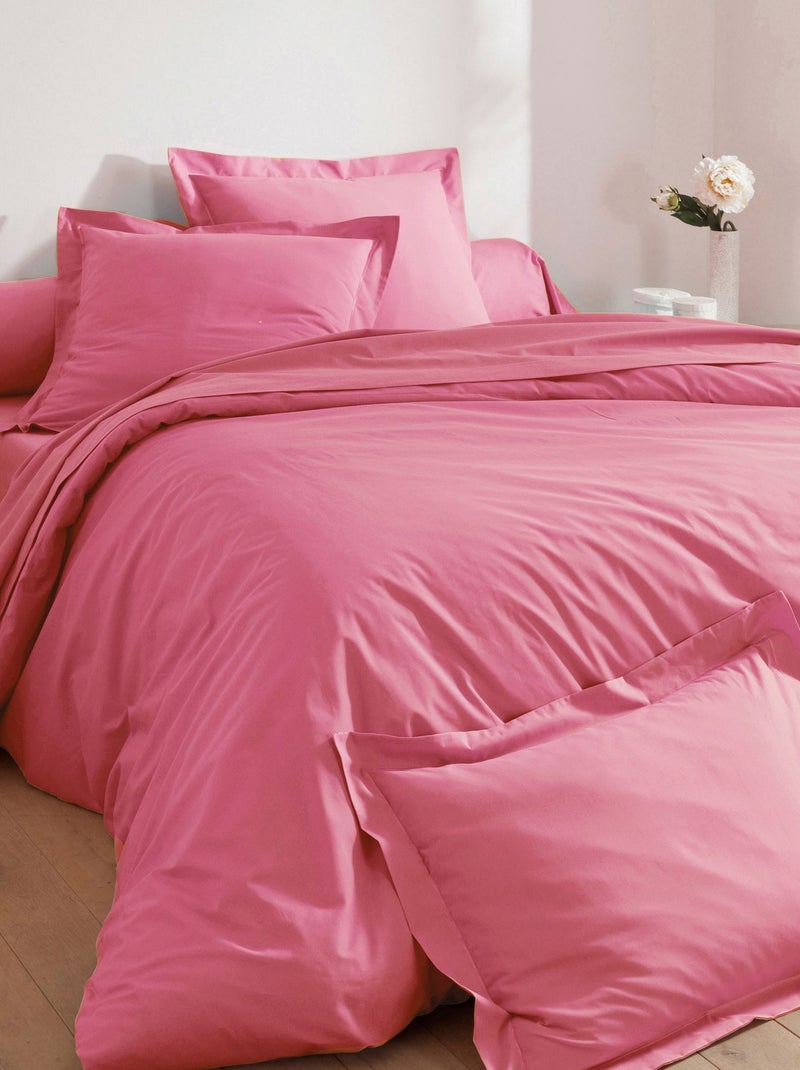 Becquet - Housse de couette COTON UNI LAURÉAT en coton Rose bonbon - Kiabi