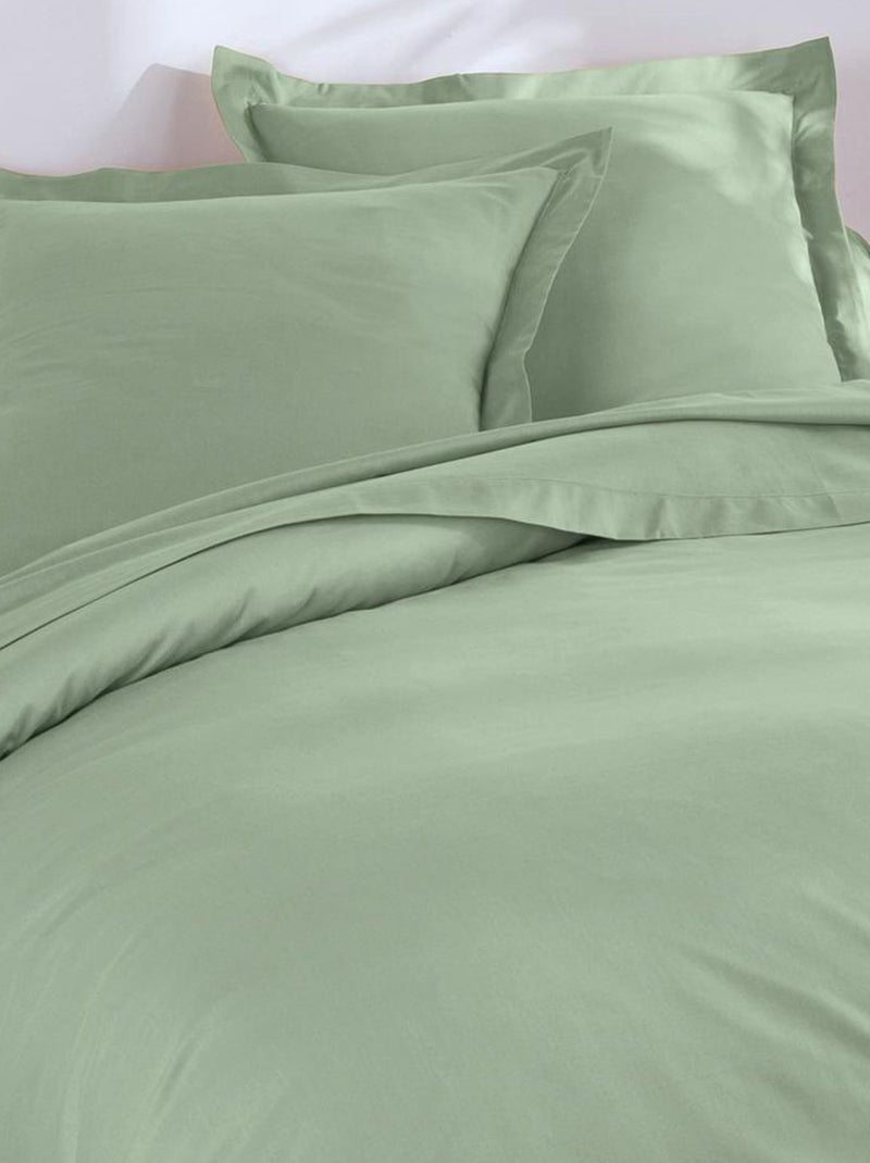 Becquet - Housse de couette COTON UNI LAURÉAT en coton Vert jade - Kiabi