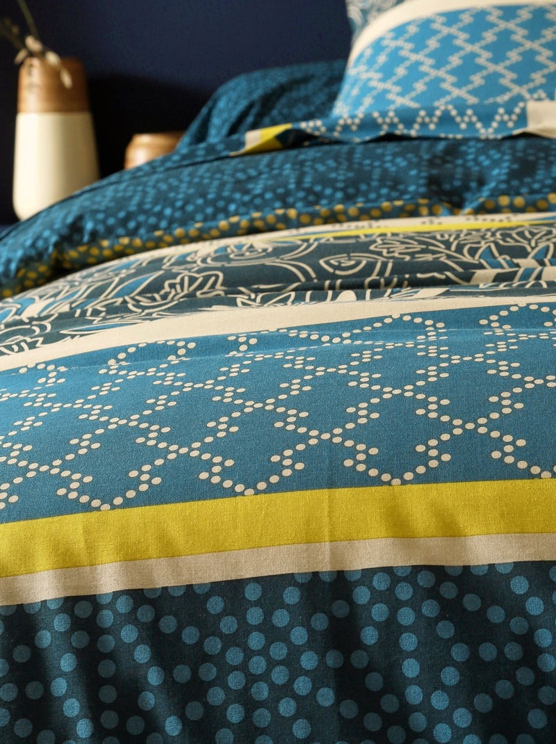 Becquet - Housse de couette CUZCO en coton Bleu - Kiabi