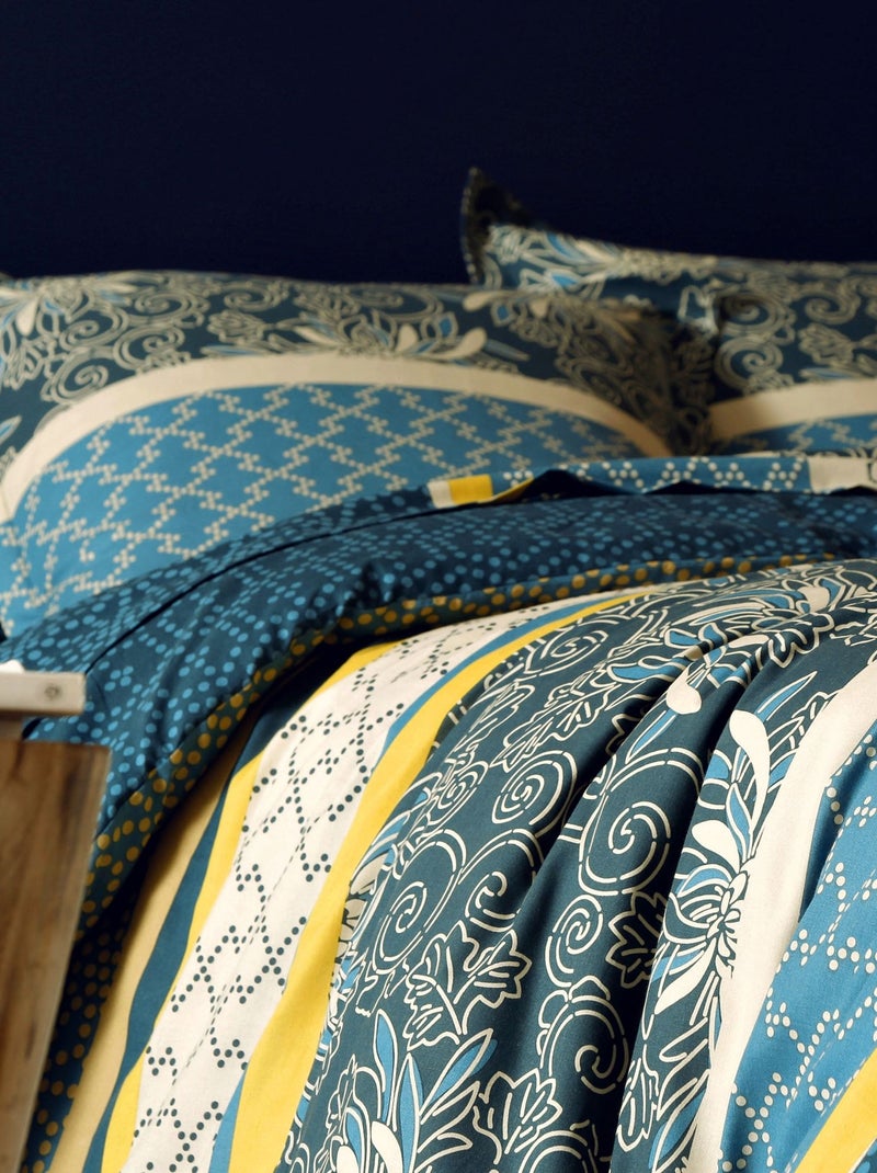 Becquet - Housse de couette CUZCO en coton Bleu - Kiabi