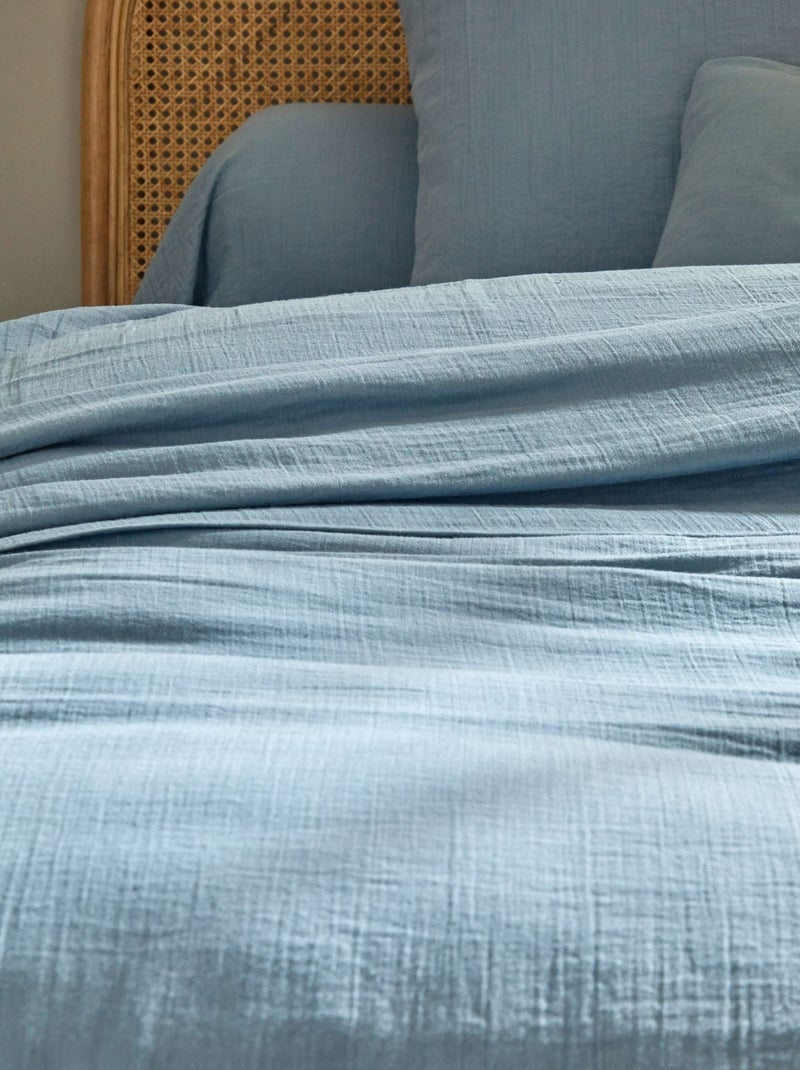 Becquet - Housse de couette DOUBLE GAZE en coton Bleu - Kiabi