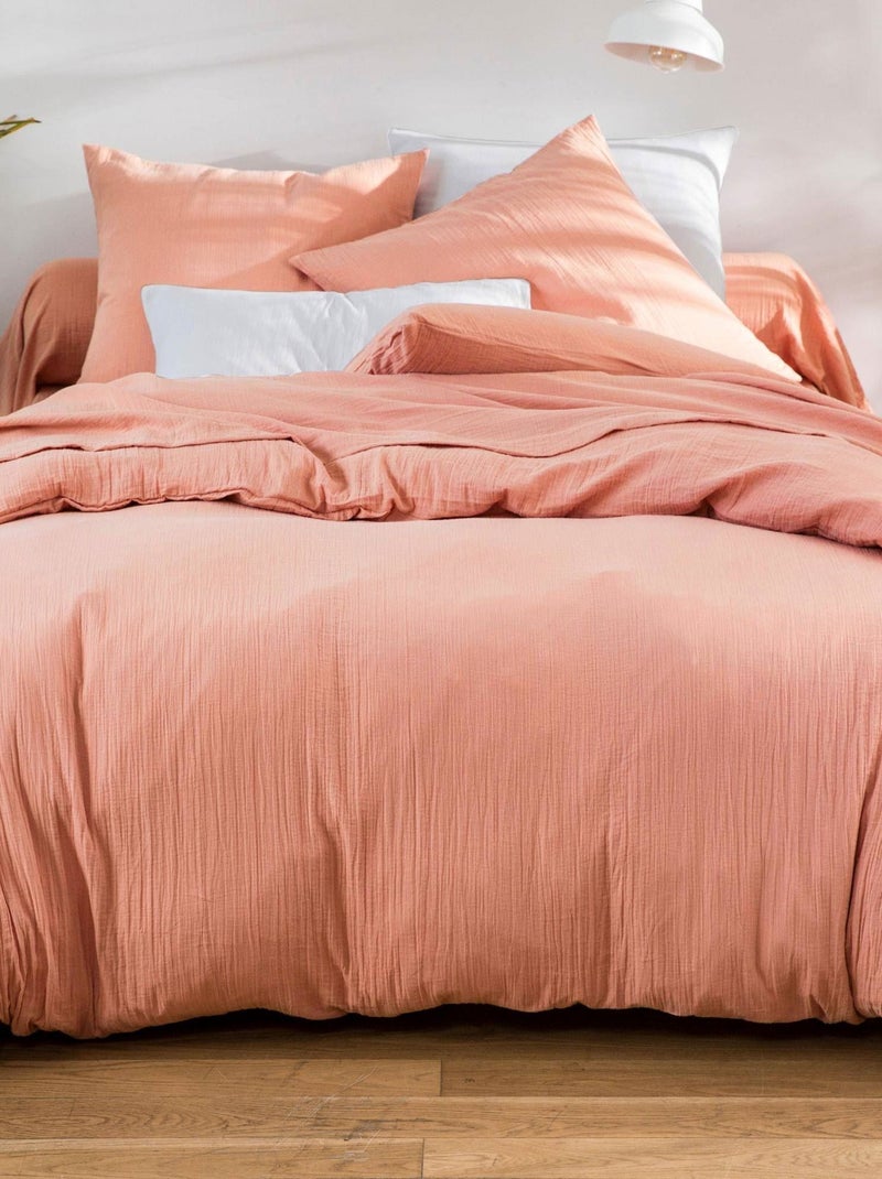 Becquet - Housse de couette DOUBLE GAZE en coton Rose pâle - Kiabi