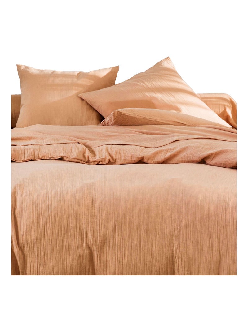 Becquet - Housse de couette DOUBLE GAZE en coton Sable - Kiabi