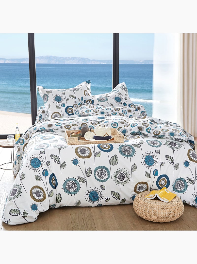 Becquet - Housse de couette FIFTY en coton Bleu - Kiabi