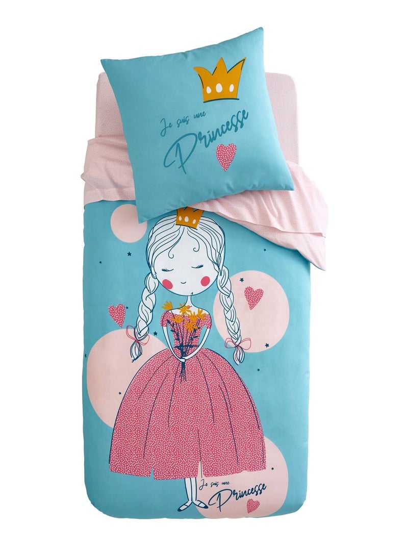 Becquet - Housse de couette FILLETTE en coton Bleu - Kiabi