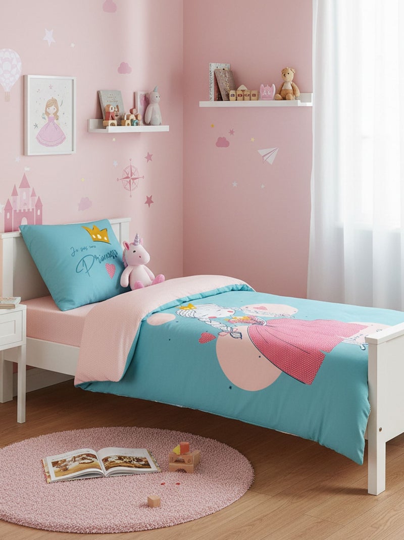 Becquet - Housse de couette FILLETTE en coton Bleu - Kiabi