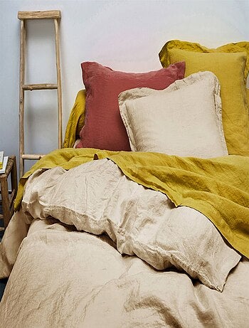 Becquet - Housse de couette Gamme unie lin prélavé en lin