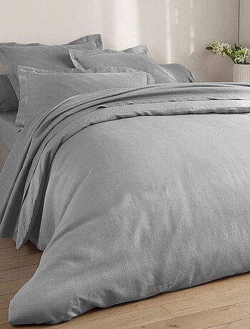 Becquet - Housse de couette Gamme unie lin prélavé en lin