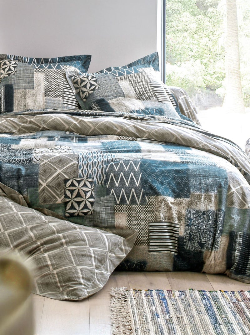 Becquet - Housse de couette ILE DE CANDIE en coton Bleu - Kiabi