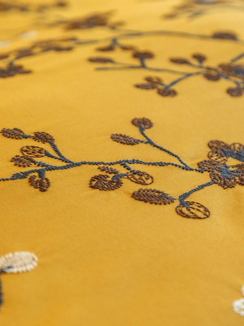 Becquet - Housse de couette ILE SACREE en coton Jaune foncé - Kiabi