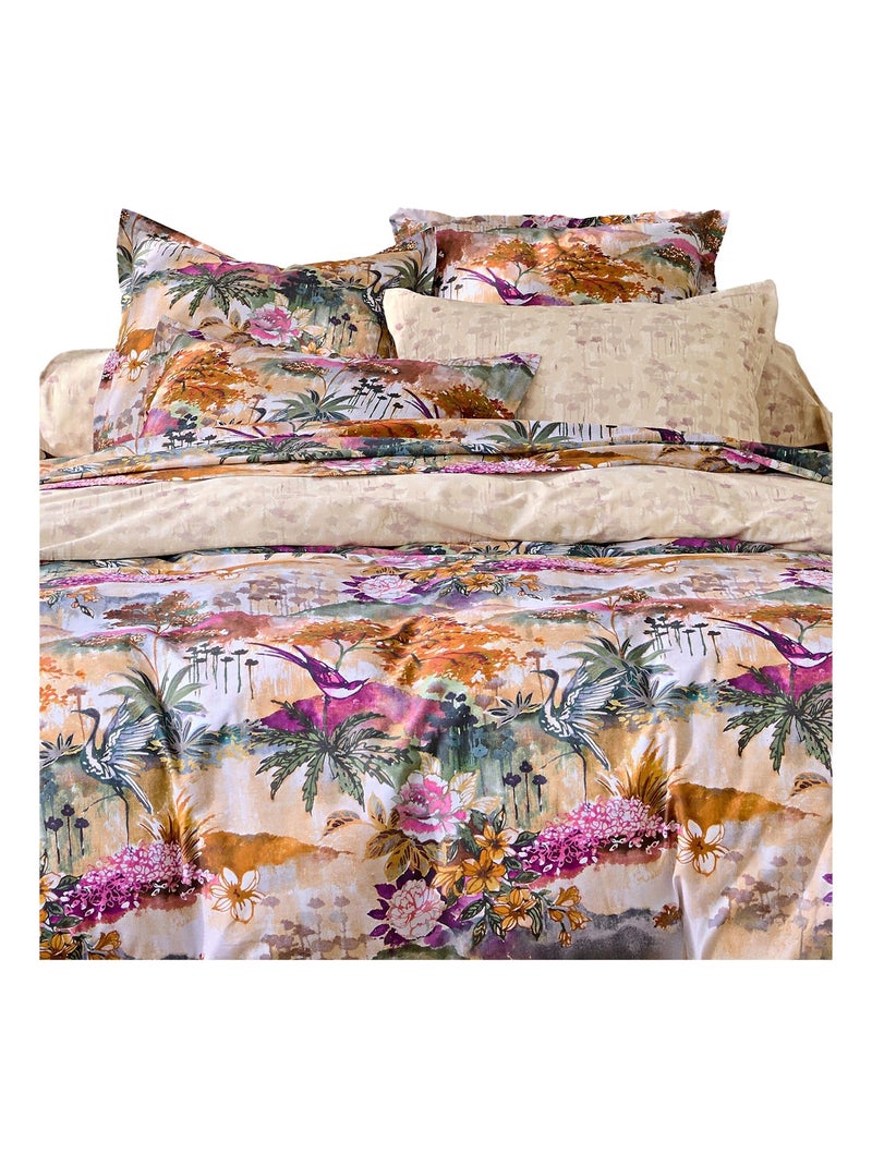 Becquet - Housse de couette JARDIN D'ASIE en coton Multicolore - Kiabi