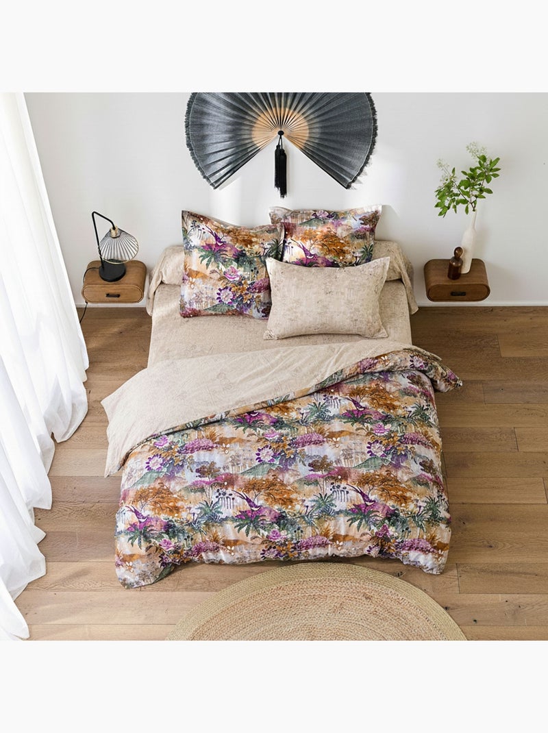 Becquet - Housse de couette JARDIN D'ASIE en coton Multicolore - Kiabi