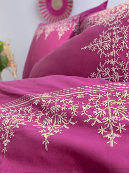 Becquet - Housse de couette LAURINE en coton - Kiabi Becquet - Housse de couette LAURINE en coton - Kiabi