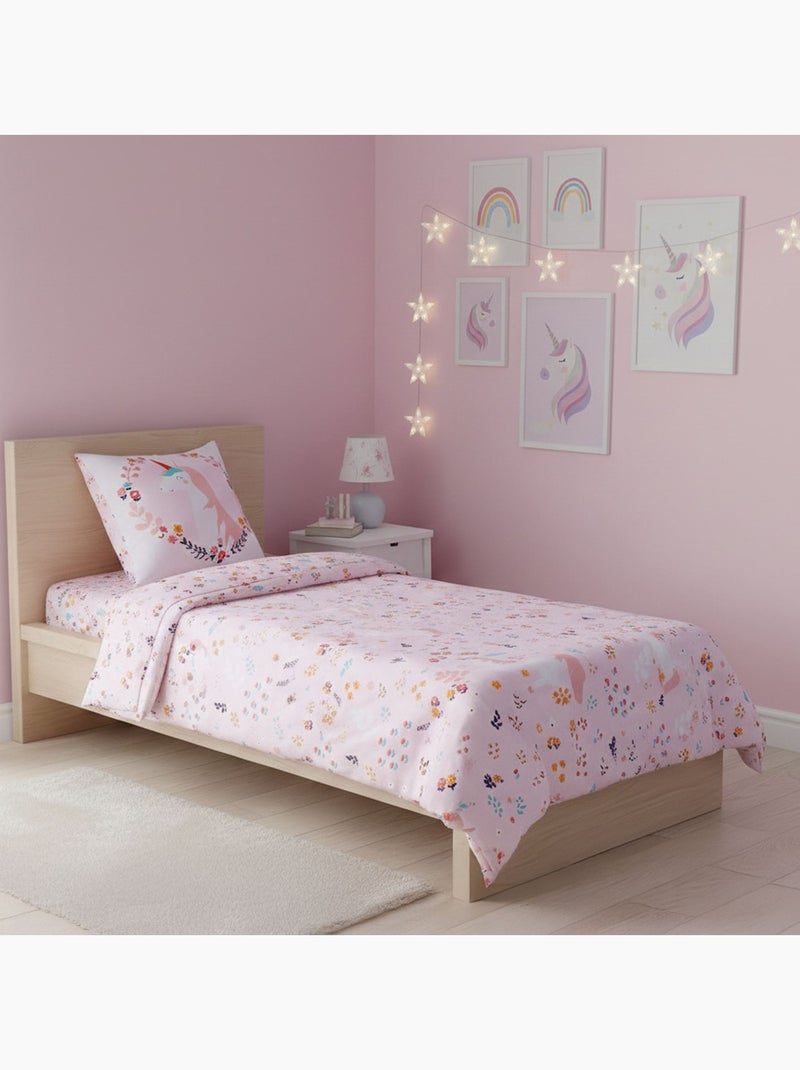 Becquet - Housse de couette LEGENDAIRE en coton Rose - Kiabi