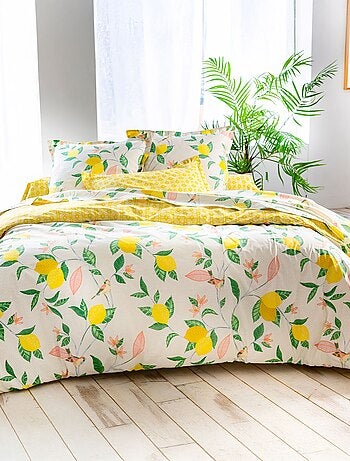 Becquet - Housse de couette LEMON BIRD en coton