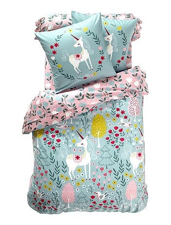 Becquet - Housse de couette LICORNE en coton