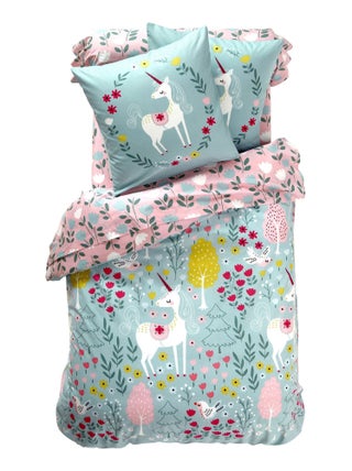 Becquet - Housse de couette LICORNE en coton