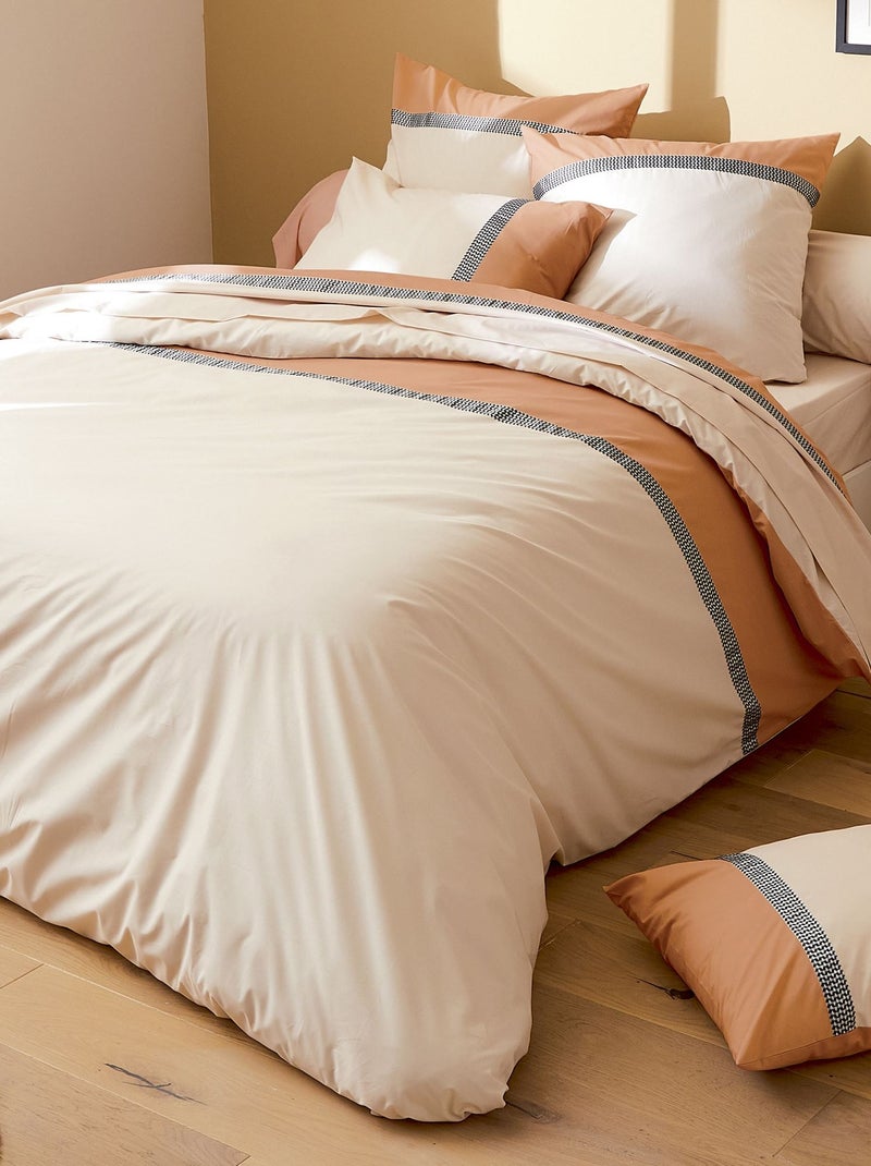 Becquet - Housse de couette MACASSAR en coton Beige - Kiabi