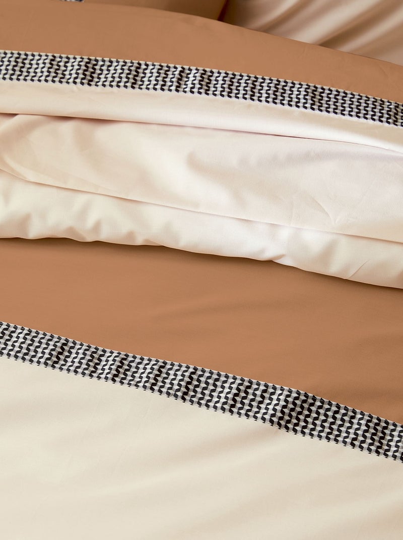 Becquet - Housse de couette MACASSAR en coton Beige - Kiabi