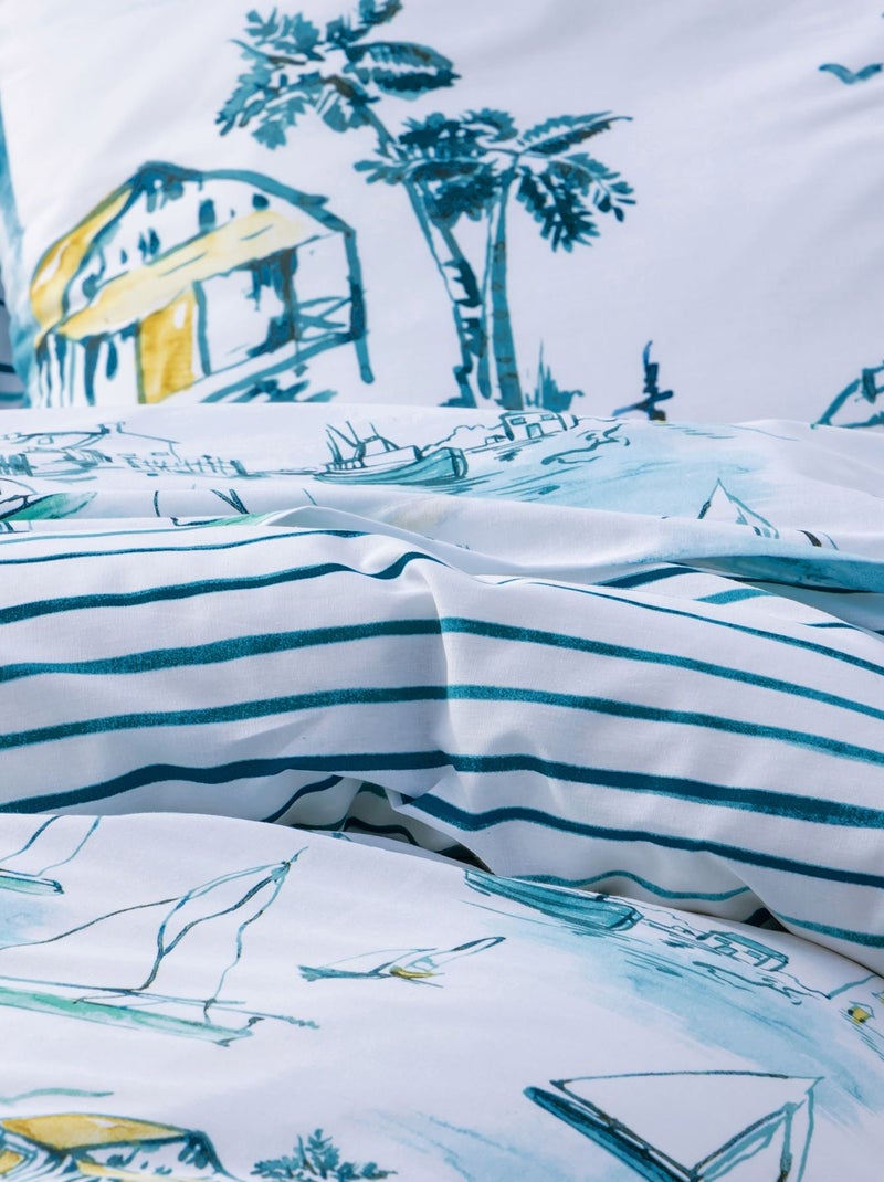 Becquet - Housse de couette MOUSSAILLON en coton Bleu - Kiabi