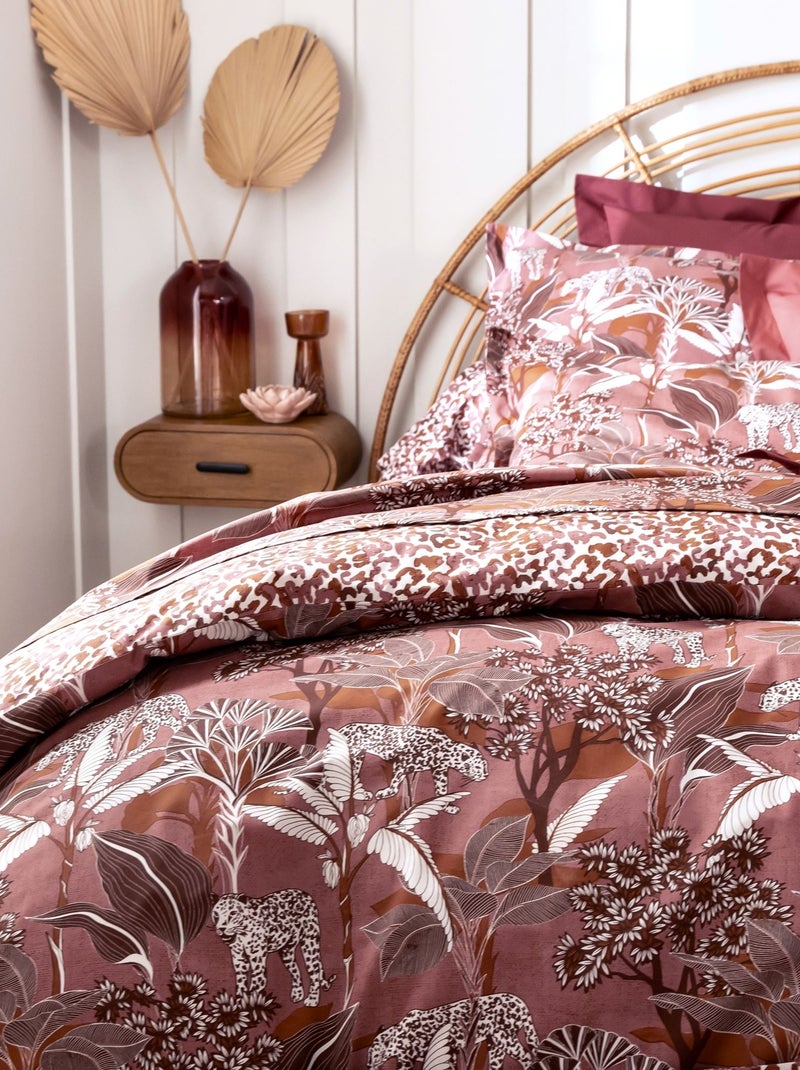 Becquet - Housse de couette PANTHERE en coton Rose foncé - Kiabi