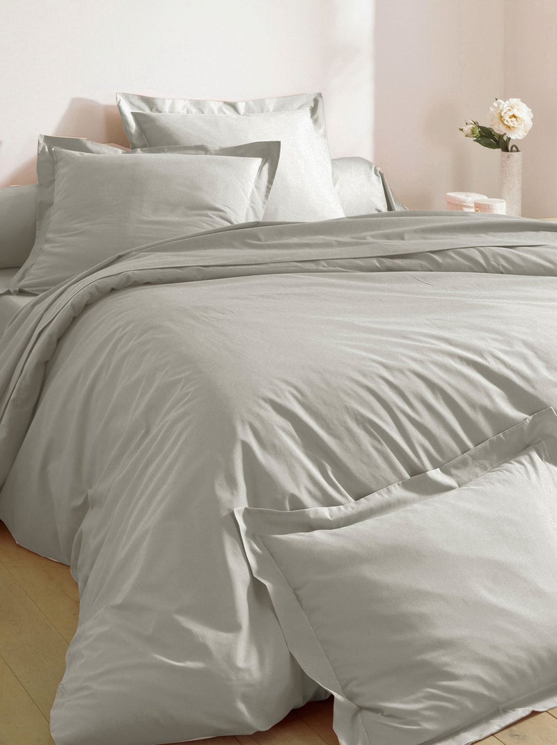 Becquet - Housse de couette PERCALE 2015 en coton Gris clair - Kiabi