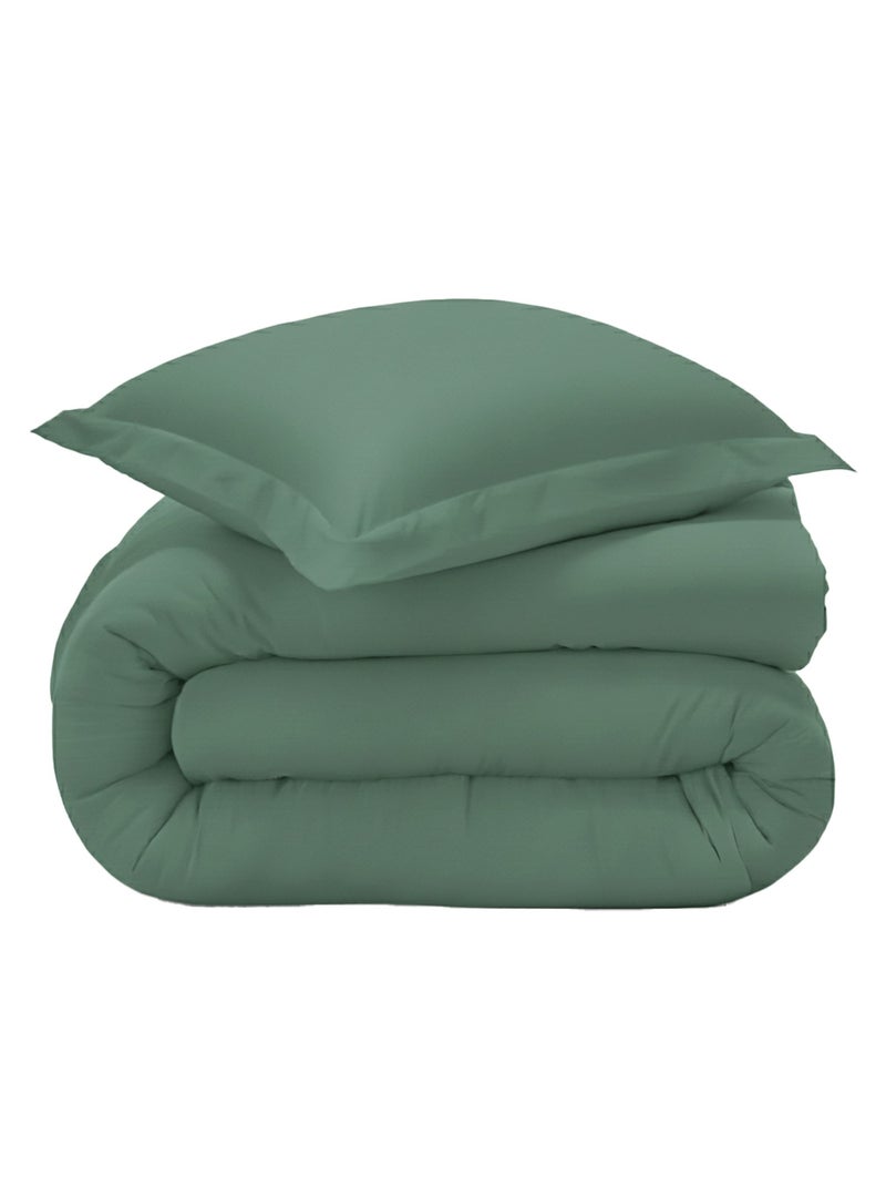 Becquet - Housse de couette PERCALE 2015 en coton Vert - Kiabi
