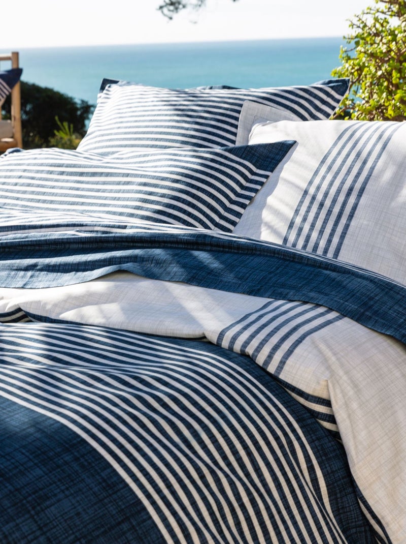 Becquet - Housse de couette PLONGEON en coton Bleu marine - Kiabi