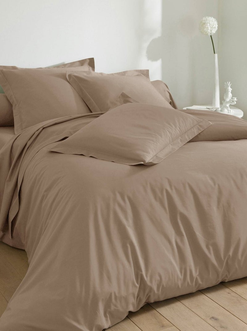 Becquet - Housse de couette POLYCOTON UNI LAURÉAT en coton Beige - Kiabi