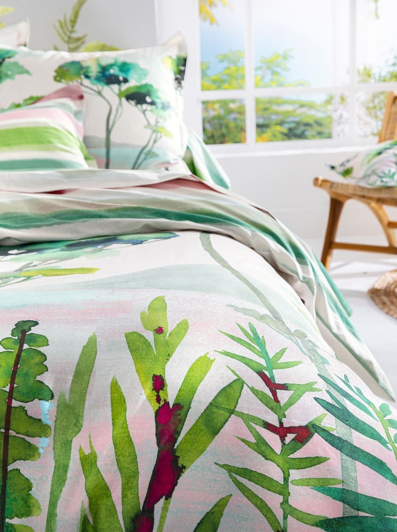 Becquet - Housse de couette PRINTANIERE en coton Vert - Kiabi