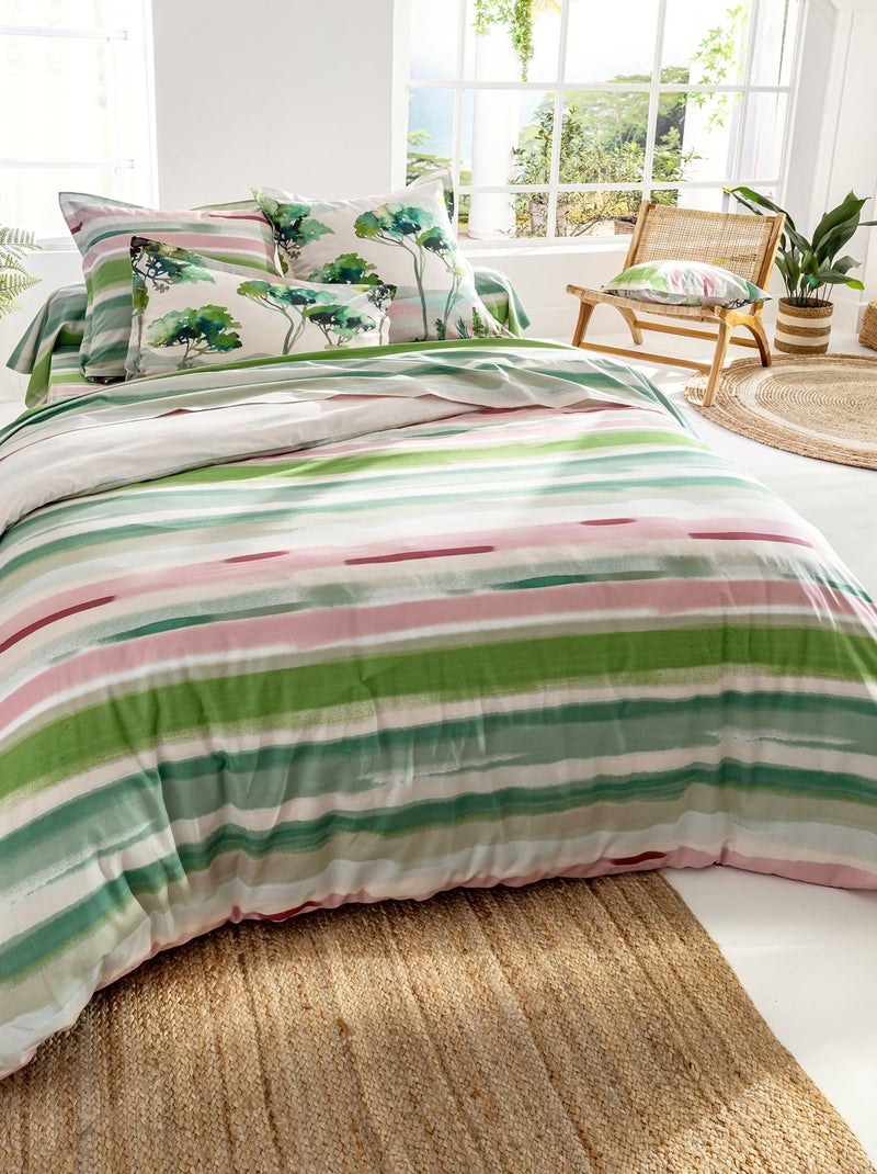 Becquet - Housse de couette PRINTANIERE en coton Vert - Kiabi