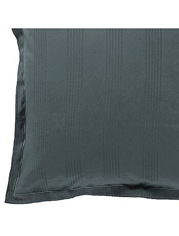 Becquet - Housse de couette SATIN RAYE/UNI en coton