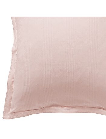 Becquet - Housse de couette SATIN RAYE/UNI en coton