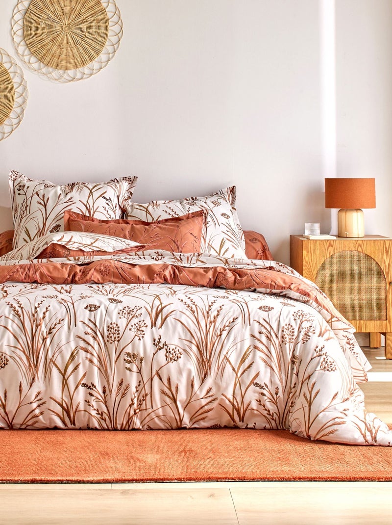 Becquet - Housse de couette SOUFFLE DE PAILLE en coton Terracotta - Kiabi