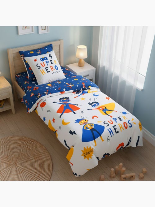 Becquet - Housse de couette SUPER HEROS en coton - Kiabi Becquet - Housse de couette SUPER HEROS en coton - Kiabi