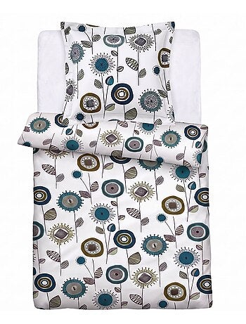 Becquet - housse de couette + taie fifty junior en coton
