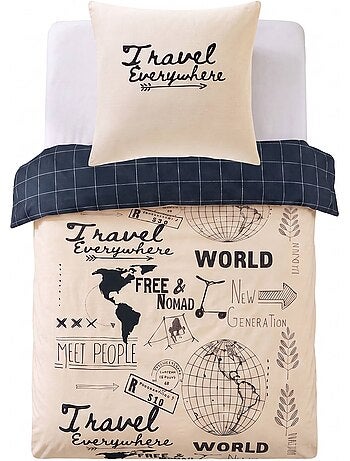 Becquet - housse de couette + taie generation junior en coton