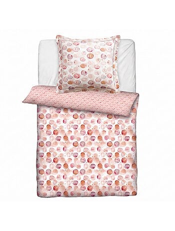 Becquet - housse de couette + taie pastilles junior en coton