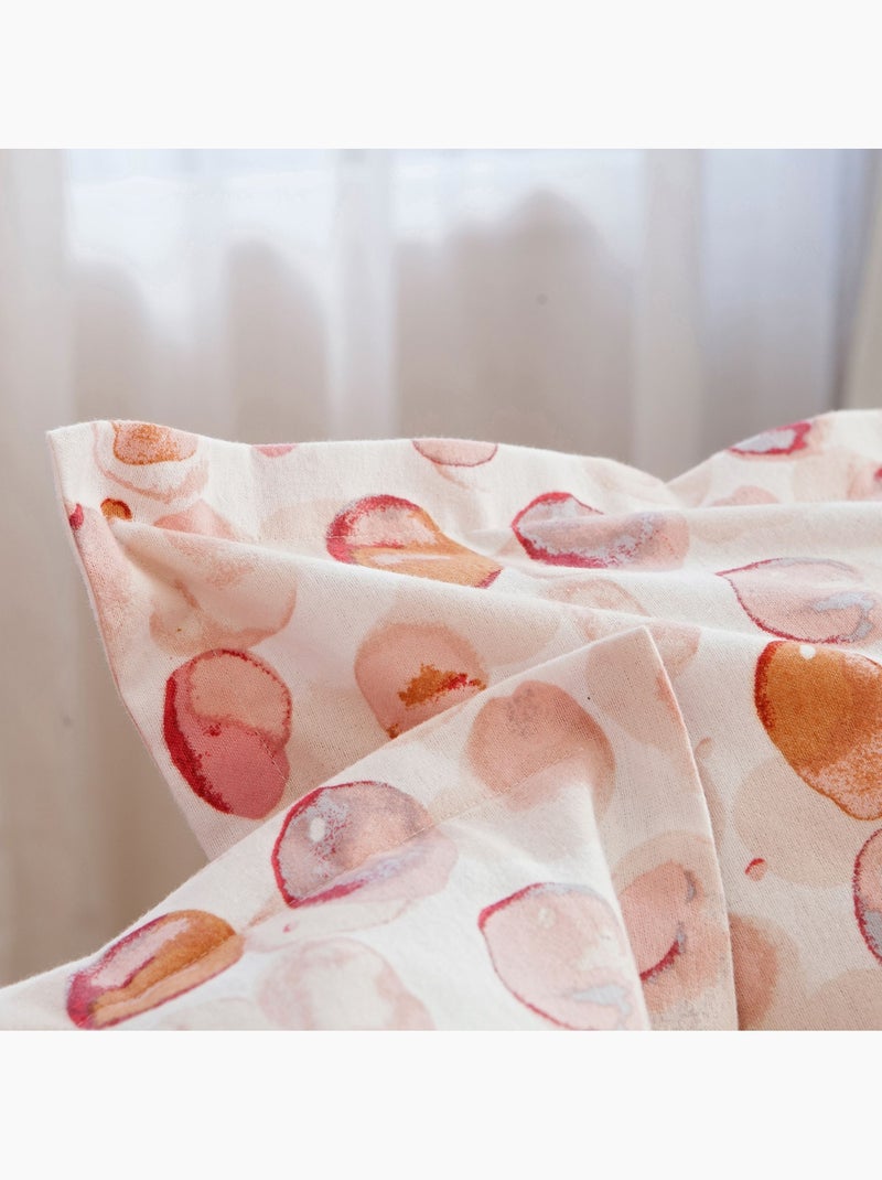 Becquet - housse de couette + taie pastilles junior en coton Rose - Kiabi
