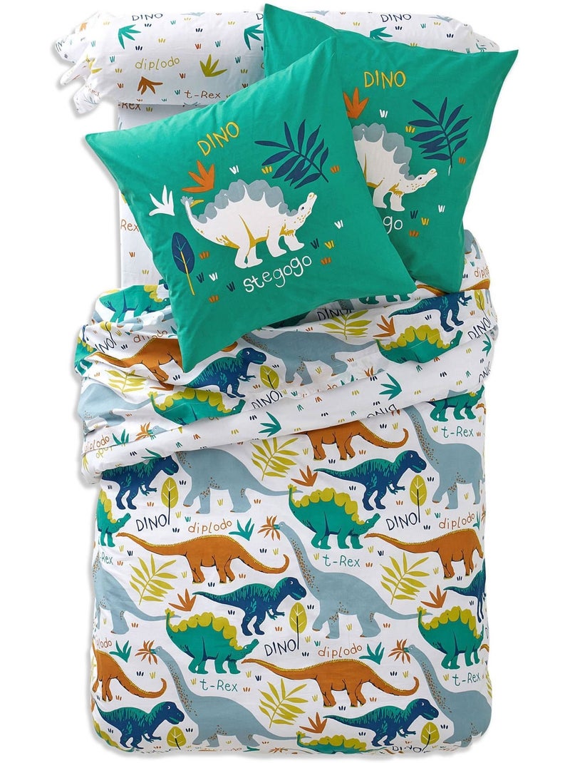 Becquet - Housse de couette TREX en coton Vert - Kiabi