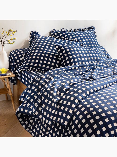 Becquet - Housse de couette VICHY en coton - Kiabi Becquet - Housse de couette VICHY en coton - Kiabi