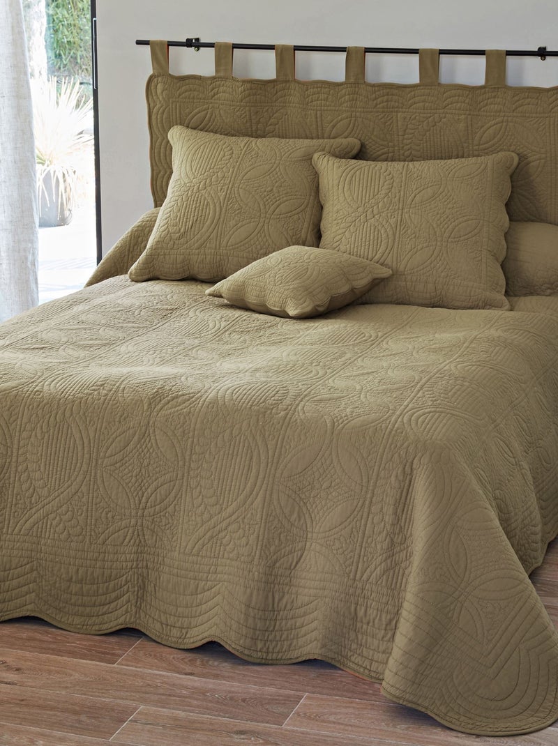 Becquet - Housse de coussin BAILLARGUES en coton Beige - Kiabi