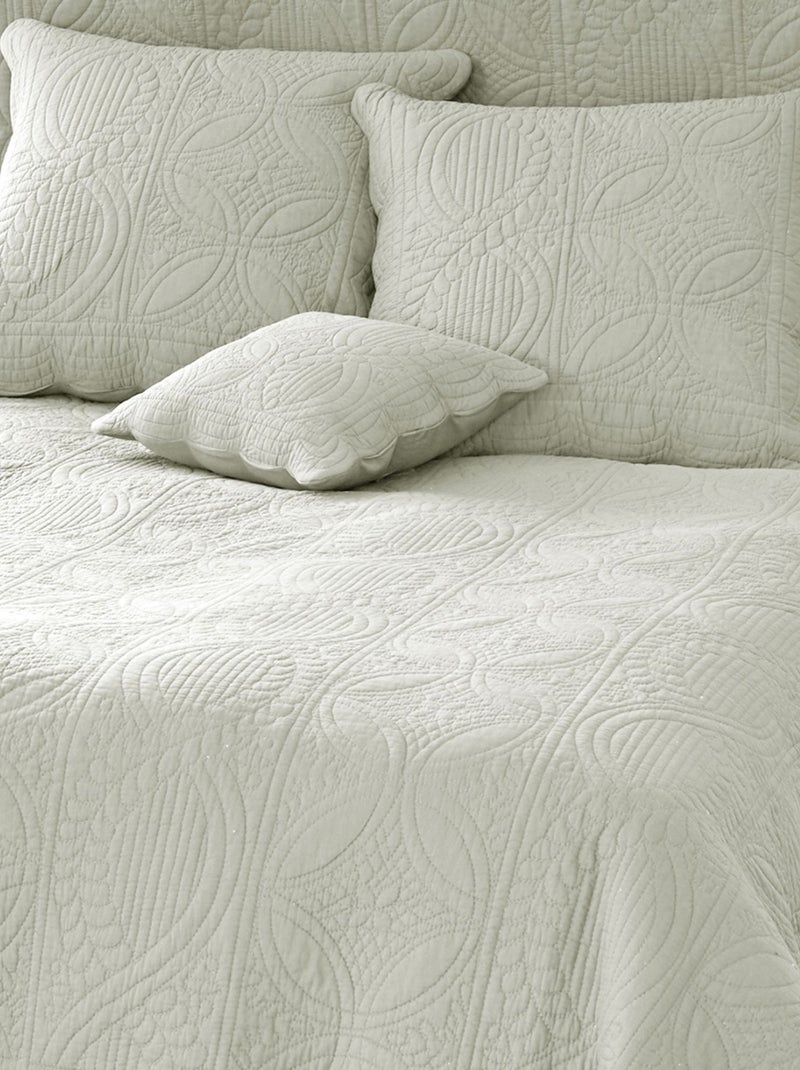 Becquet - Housse de coussin BAILLARGUES en coton Ecru - Kiabi