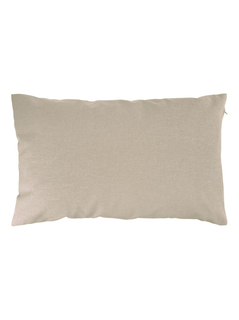 Becquet - Housse de coussin KEVARA en coton Beige chiné - Kiabi