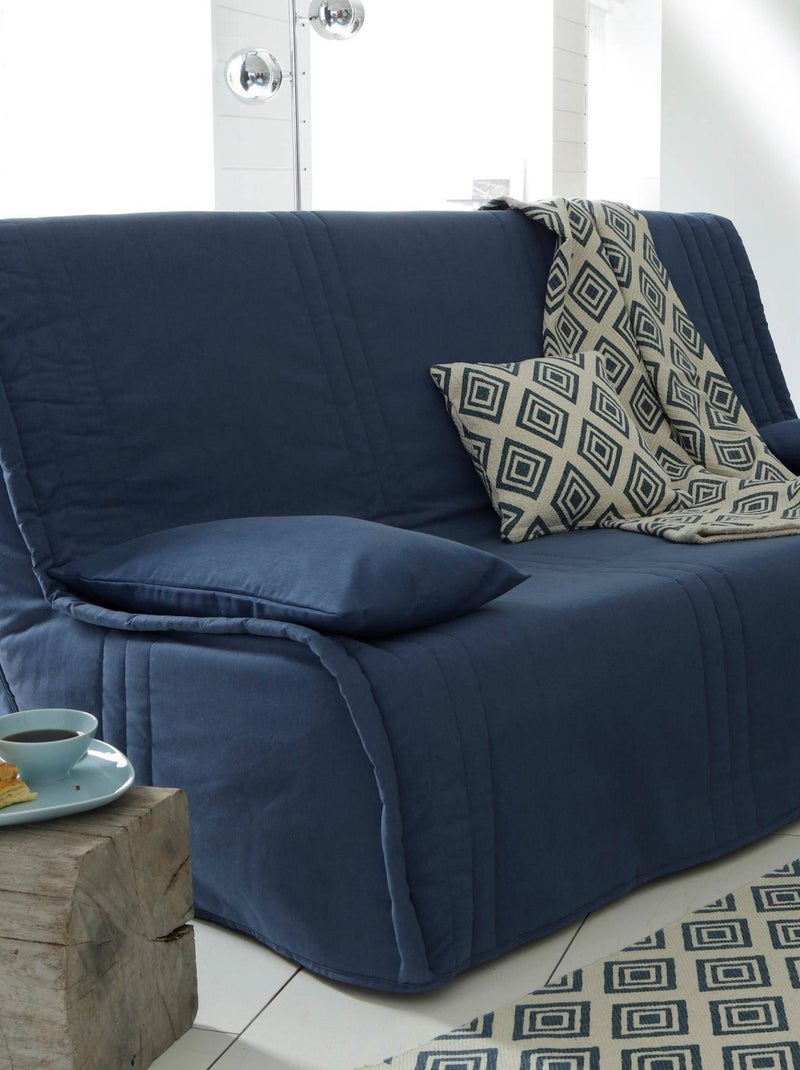 Becquet - Housse de coussin KEVARA en coton Bleu - Kiabi