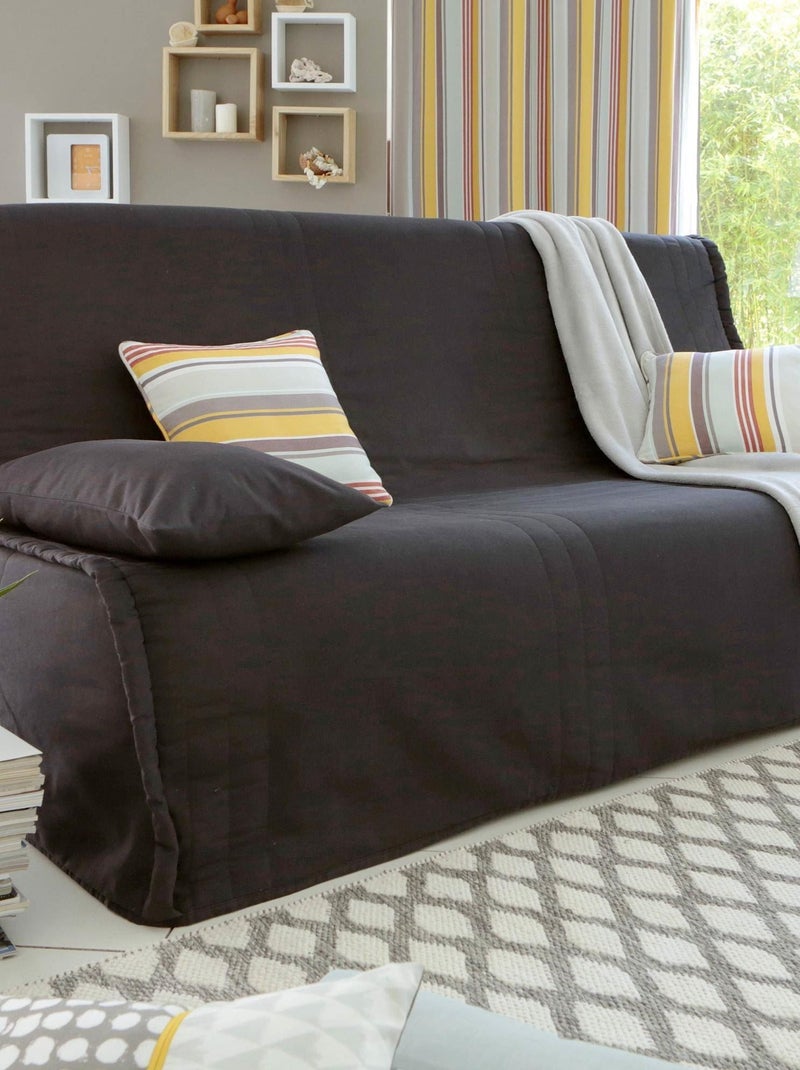 Becquet - Housse de coussin KEVARA en coton Gris Argenté - Kiabi