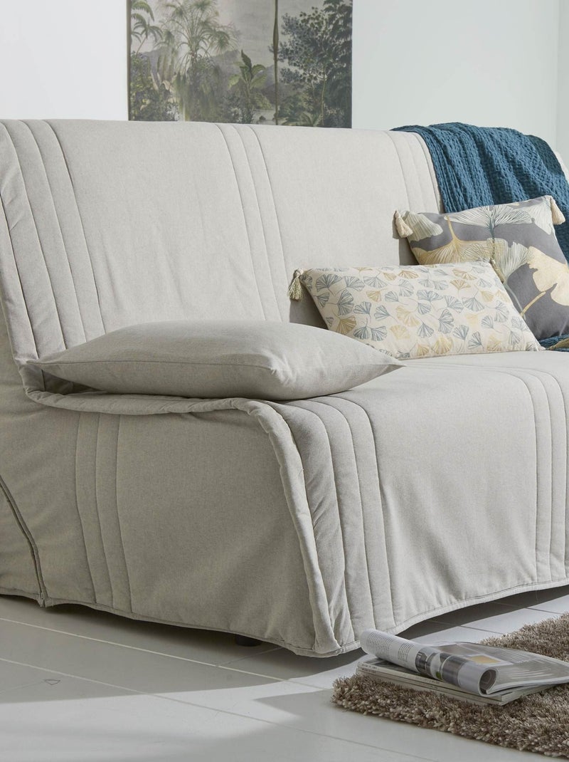 Becquet - Housse de coussin KEVARA en coton Gris chiné - Kiabi