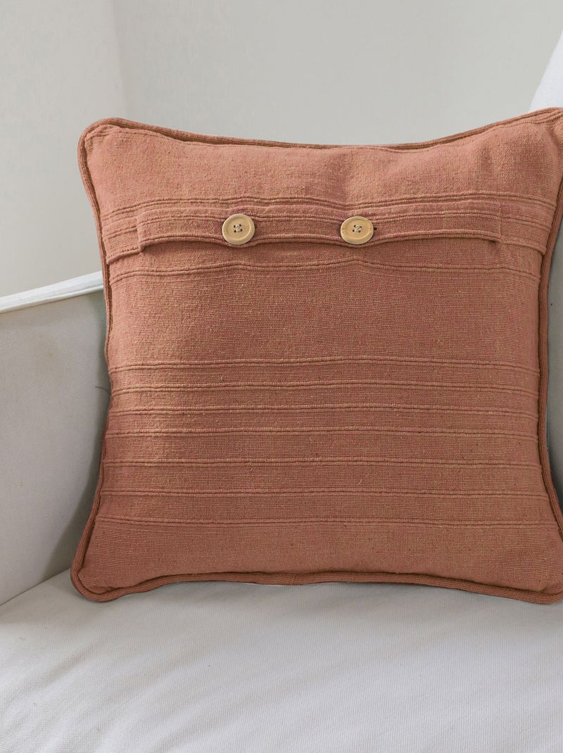 Becquet - Housse de coussin ORION en coton Marron noisette - Kiabi