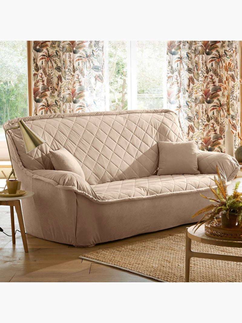 Becquet - Housse de coussin ROYALE en polyester Beige sable - Kiabi